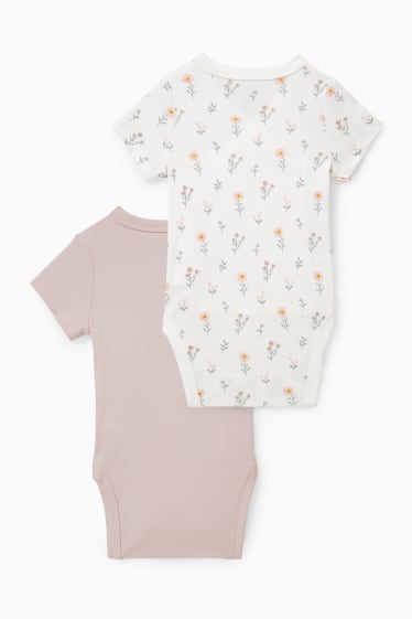Baby Mädchen - Multipack 2er - Baby-Wickelbody - rosa