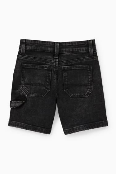 Copii - Pantaloni scurți de blugi - denim-gri închis