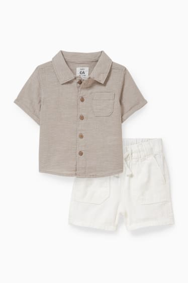 Baby Buben - Baby-Outfit - 2 teilig - cremeweiß