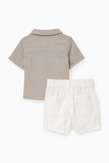 Baby Buben - Baby-Outfit - 2 teilig - cremeweiß