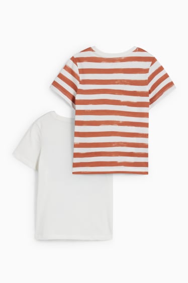 Nen/a - Paquet de 2 - samarreta de màniga curta - blanc trencat