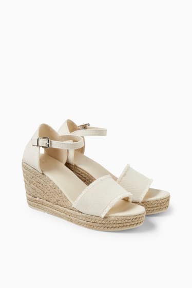 Damen - Espadrilles - hellbeige