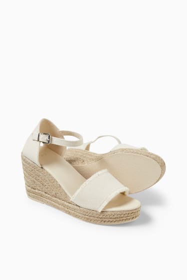 Damen - Espadrilles - hellbeige