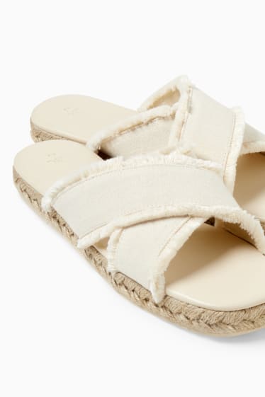 Femmes - Sandales - beige clair