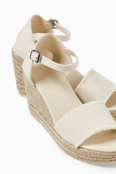 Damen - Espadrilles - hellbeige