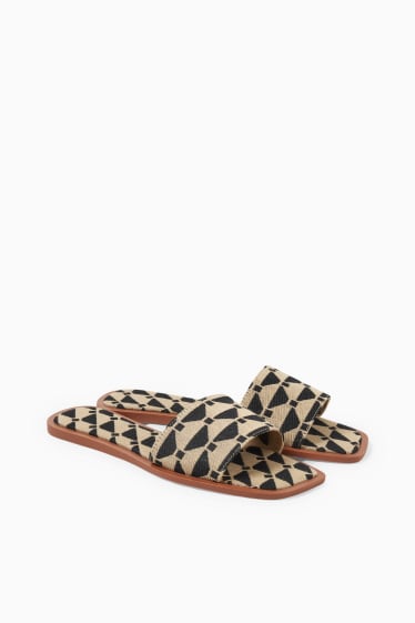 Dona - Sandàlies - estampades - negre