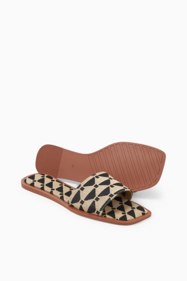 Dona - Sandàlies - estampades - negre