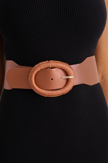 Femmes - Ceinture - synthétique - marron
