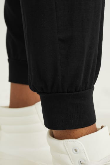 Femmes - Pantalon basique en jersey - regular fit - noir