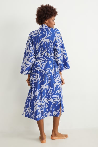 Dona - Bata d'estar per casa - blau/blanc
