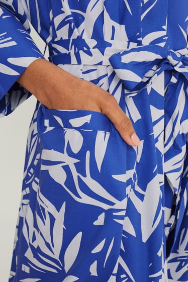Dona - Bata d'estar per casa - blau/blanc