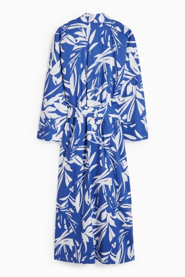 Dona - Bata d'estar per casa - blau/blanc