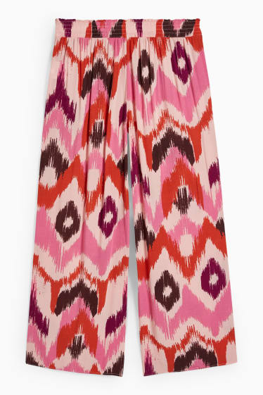 Dames - Pyjamabroek - met patroon - roze