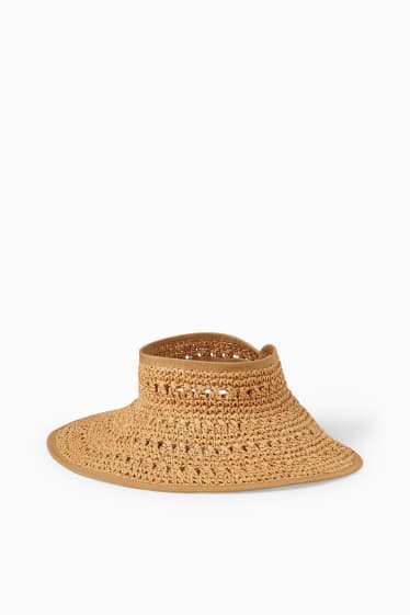 Dona - Visera solar de palla - beix
