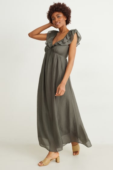 Damen - Empirekleid  - grün