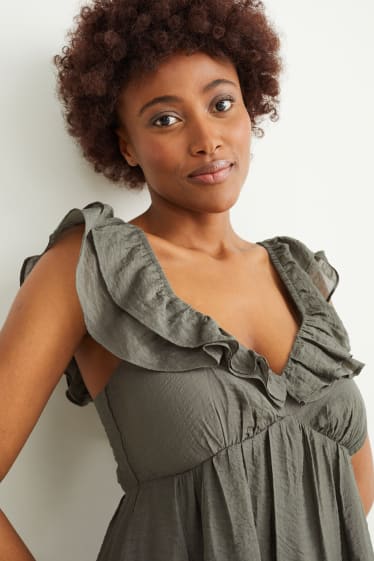 Femmes - Robe empire - vert