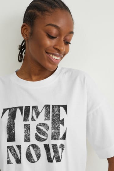 Damen - T-Shirt - cremeweiß