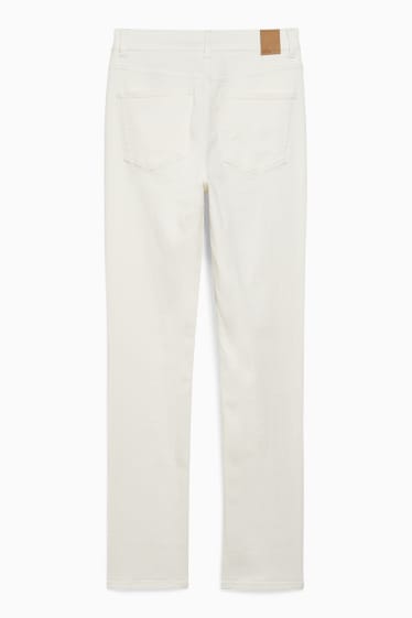 Dames - Slim jeans - high waist - licht beige