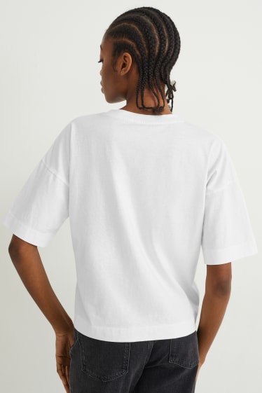 Damen - T-Shirt - cremeweiß