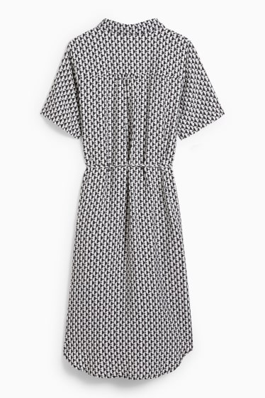 Dona - Vestit - estampat - negre/blanc