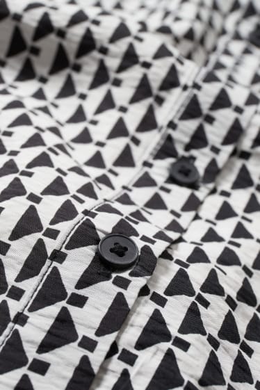 Dona - Vestit - estampat - negre/blanc