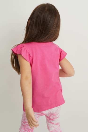 Children Girls - Minnie Mouse - short sleeve T-shirt - pink