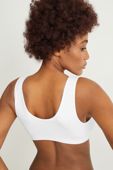 Femmes - Brassière - sans coutures - blanc