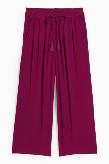 Damen - Pyjamahose - lila