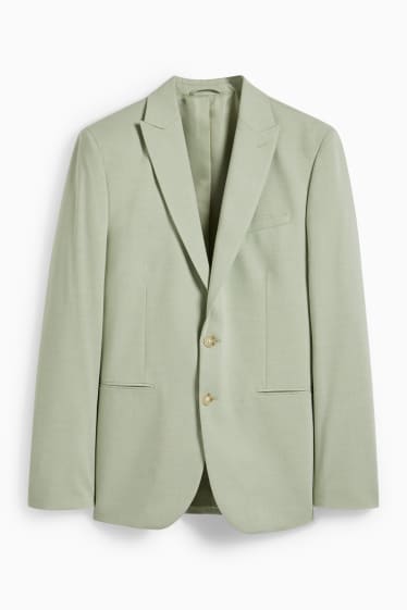 Pánské - Oblekové sako - slim fit - mátově zelená