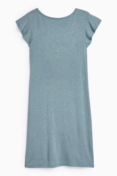 Damen - Viskose-Bigshirt - grün