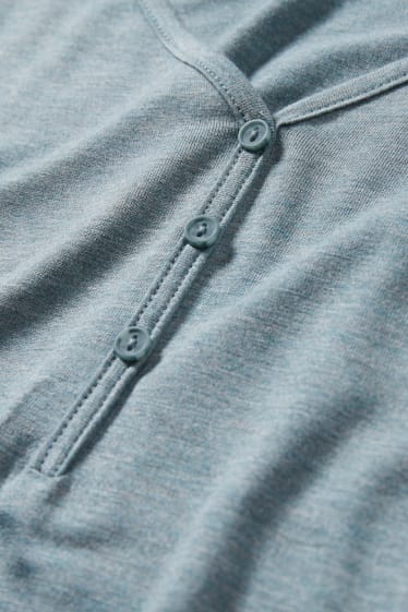 Damen - Viskose-Bigshirt - grün