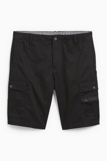 Uomo - Shorts cargo - nero