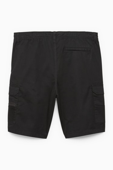 Uomo - Shorts cargo - nero
