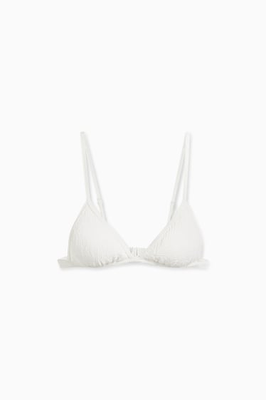 Femmes - Haut de bikini - triangles - ampliforme - LYCRA® XTRA LIFE™ - blanc crème