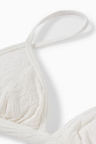 Donna - Reggiseno bikini - a triangolo - imbottito - LYCRA® XTRA LIFE™ - bianco crema