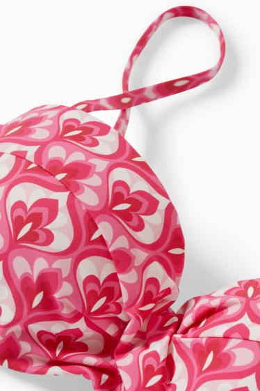 Dames - Bikinitop met beugels - voorgevormd - LYCRA® XTRA LIFE™ - fuchsiarood