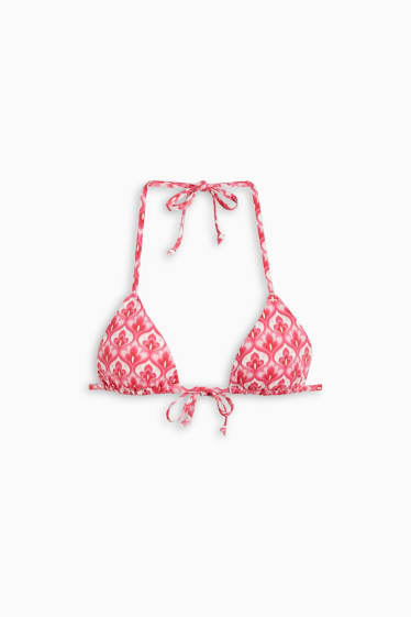 Kobiety - Góra od bikini - trójkątne miseczki - wyściełana - LYCRA® XTRA LIFE™ - różowy