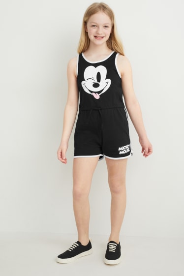 Kinder - Micky Maus - Jumpsuit - schwarz