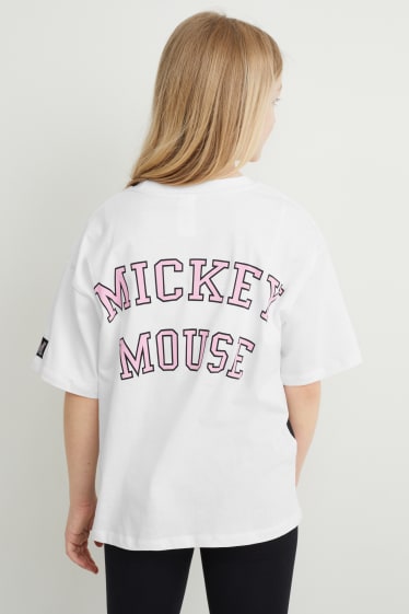 Children - Mickey Mouse - short sleeve T-shirt - white