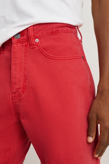 Men - Regular jeans - red