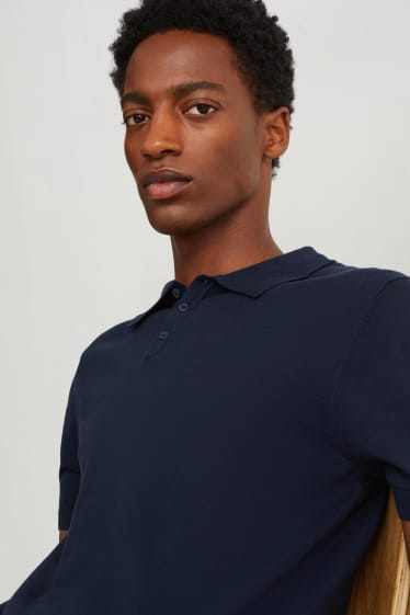 Herren - Poloshirt - dunkelblau