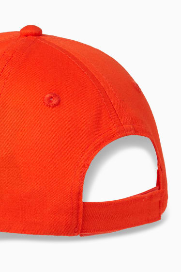Children Boys - Dinosaur - baseball cap - orange