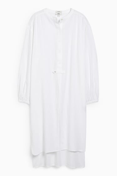 Donna - Blusa - misto lino - bianco