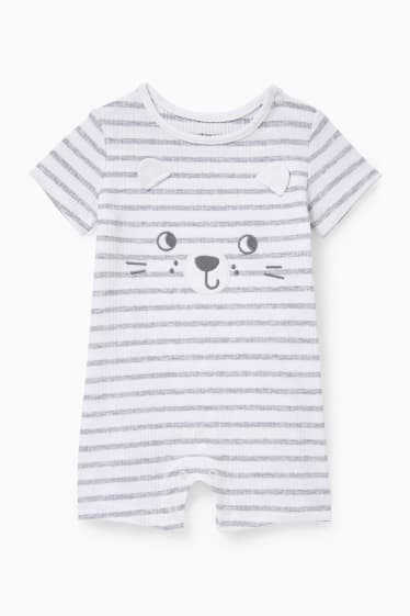 Nadó nen - Pijama per a nadó - de ratlles - blanc