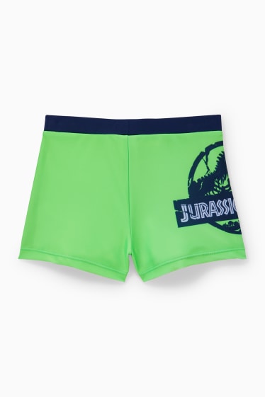 Kinder Buben - Jurassic World - Badehose - LYCRA® XTRA LIFE™ - neon-grün