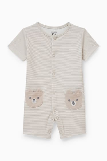 Babies - Baby sleepsuit - light beige