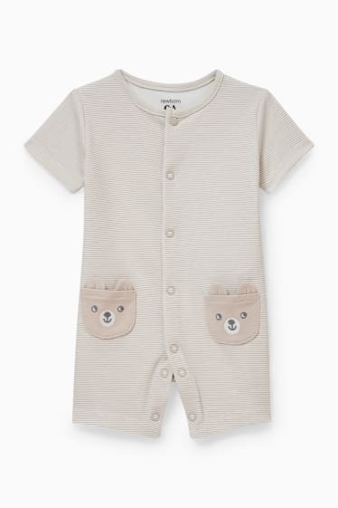 Unisex - Baby-Schlafanzug - hellbeige