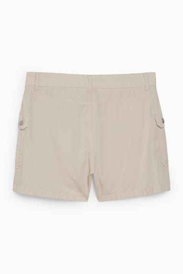 Dames - CLOCKHOUSE - cargoshort - low waist - licht beige