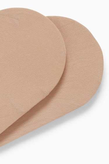 Dona - Paquet de 2 - mitjons invisibles - beix clar