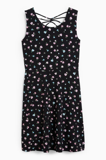 Femmes - CLOCKHOUSE - robe - à fleurs - noir